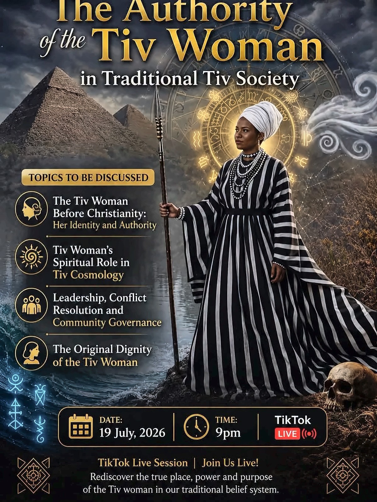 Poster: The Authority of the Tiv Woman in Traditional Tiv Society, TikTok Live