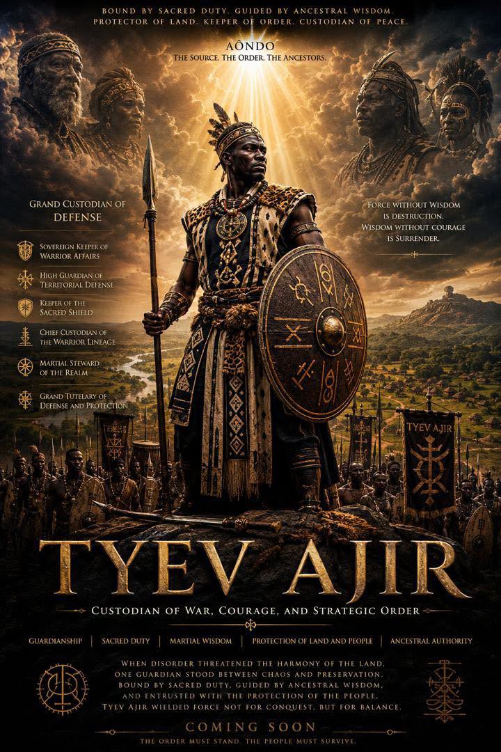 Poster: Tyev Ajir, Custodian of War, Courage and Strategic Order